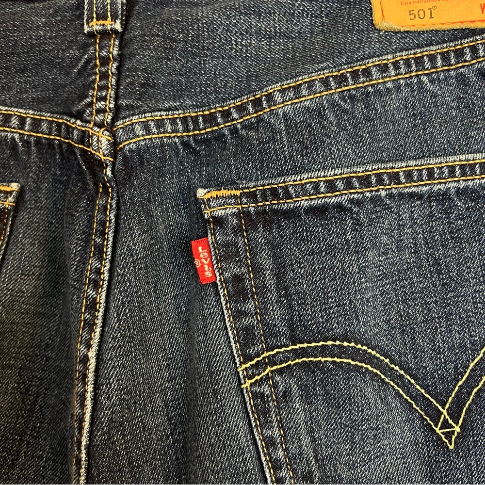 Levi's 501 Selvedge Button Fly Jeans For JCrew 34 x 30 - Picture 7 of 10